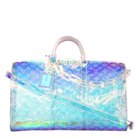 louis vuitton pvc monogram|Louis Vuitton Keepall Bandouliere Monogram 50 Prism .